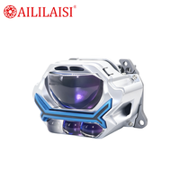 Projecteur laser bifocal 3 pouces, projecteur bi-LED 4 lentilles, faisceau haut et bas tout-en-un, phare pour voiture, SUV, pick-up, phare à lentille BMW