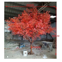 Petit arbre d'automne artificiel décoratif d'intérieur, hauteur de 300 cm, arbre artificiel en bois d'érable rouge japonais à vendre