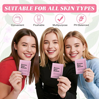 Toallitas Húmedas Femeninas Ecológicas de Alta Calidad con Material No Tejido, Fórmula con PH Equilibrado para Controlar el Olor