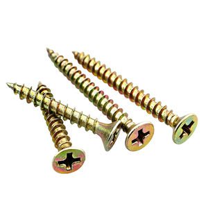 Tornillos para aglomerado DIN7505 <span class=keywords><strong>M2</strong></span> con cabeza de trompeta, autoperforantes, chapados en zinc amarillo C1022A - Product Image 3