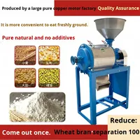 Machine à décortiquer et à polir le riz motorisée en acier, moulin à blé, équipement de traitement de la farine de céréales et de maïs, machine à éliminer les balles, usage domestique