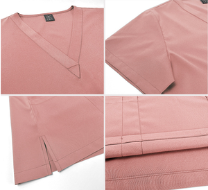 Divise Ospedaliere Elasticizzate Personalizzabili con Logo <span class=keywords><strong>per</strong></span> Ragazze, Camici da Laboratorio Medici <span class=keywords><strong>per</strong></span> Donne, Set Uniformi da Infermiera - Product Image 6