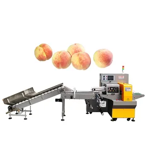 Auto fruit packing machine horizontal wrapping equipment for peach