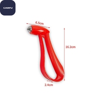 Martillo de Seguridad Universal para Auto CarFu AC-868, Rompeventanas, Herramienta de Escape, Mango de Metal ABS, Logotipo Personalizado al por Mayor