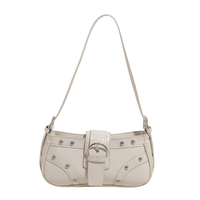 Sac à bandoulière de voyage pour femme sur mesure avec sangle réglable, fermeture à bouton, doublure en polyester, sac à bandoulière en cuir PU