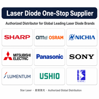 Diode laser verte SHARP GH15120M8C 515nm 20mW, boîtier plastique plat, pour alignement industriel, niveau laser, projecteur d'étoiles