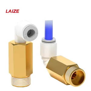 Laize Pneumatic Quick-change Fittings KQ2W Extended Elbow for Air Tube PU Tube Nylon Tube