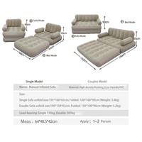 Fauteuil-Lit Canapé Gonflable Pliant Moderne Vente Directe Usine, Meuble Convertible Confortable
