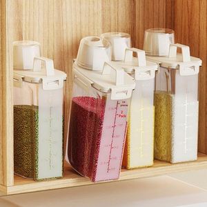 Multi-Capacity Household Kitchen Grain Storage Tank <b>Flour</b> Bucket Insect Proof Moisture Proof Rice Storage Box - Product Image 1