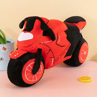 Peluches simulées brodées PP coton couette moto oreiller doux enfants poupées cadeaux jouets en peluche