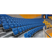 Chaises de stade de football, sièges de stade, coussins, sièges pliables en plastique