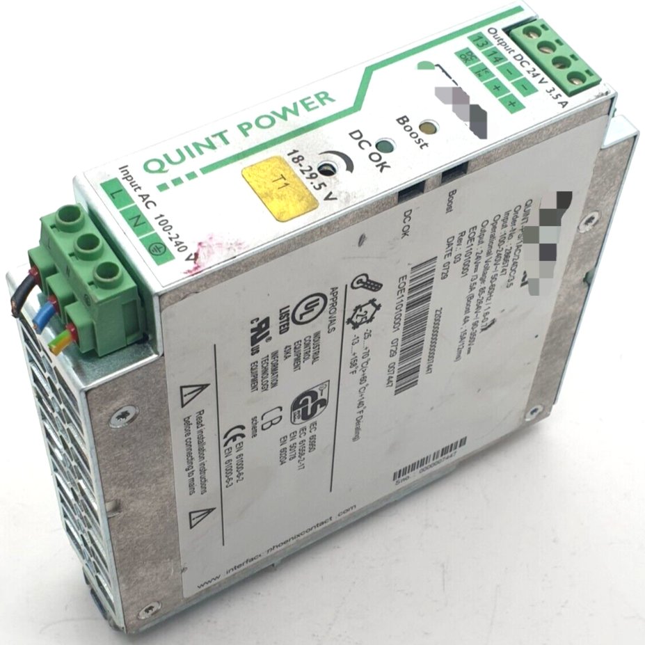 Contact Quint-ps/1ac/24dc/3.5 Power Supply 2866747 New Original Ready ...