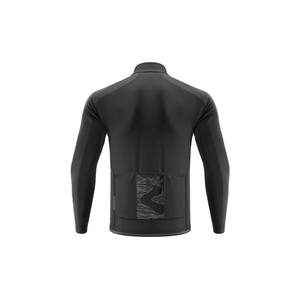 Maillot de cyclisme unisexe Zede noir, haute performance, coupe-vent, manches longues, respirant, anti-transpiration, confortable, pour événements de cyclisme sur route - Product Image 2