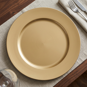 Assiette de présentation écologique en fer poli avec finition argentée, diamètre 7 pouces, design élégant et luxueux pour événements de mariage - Product Image 3