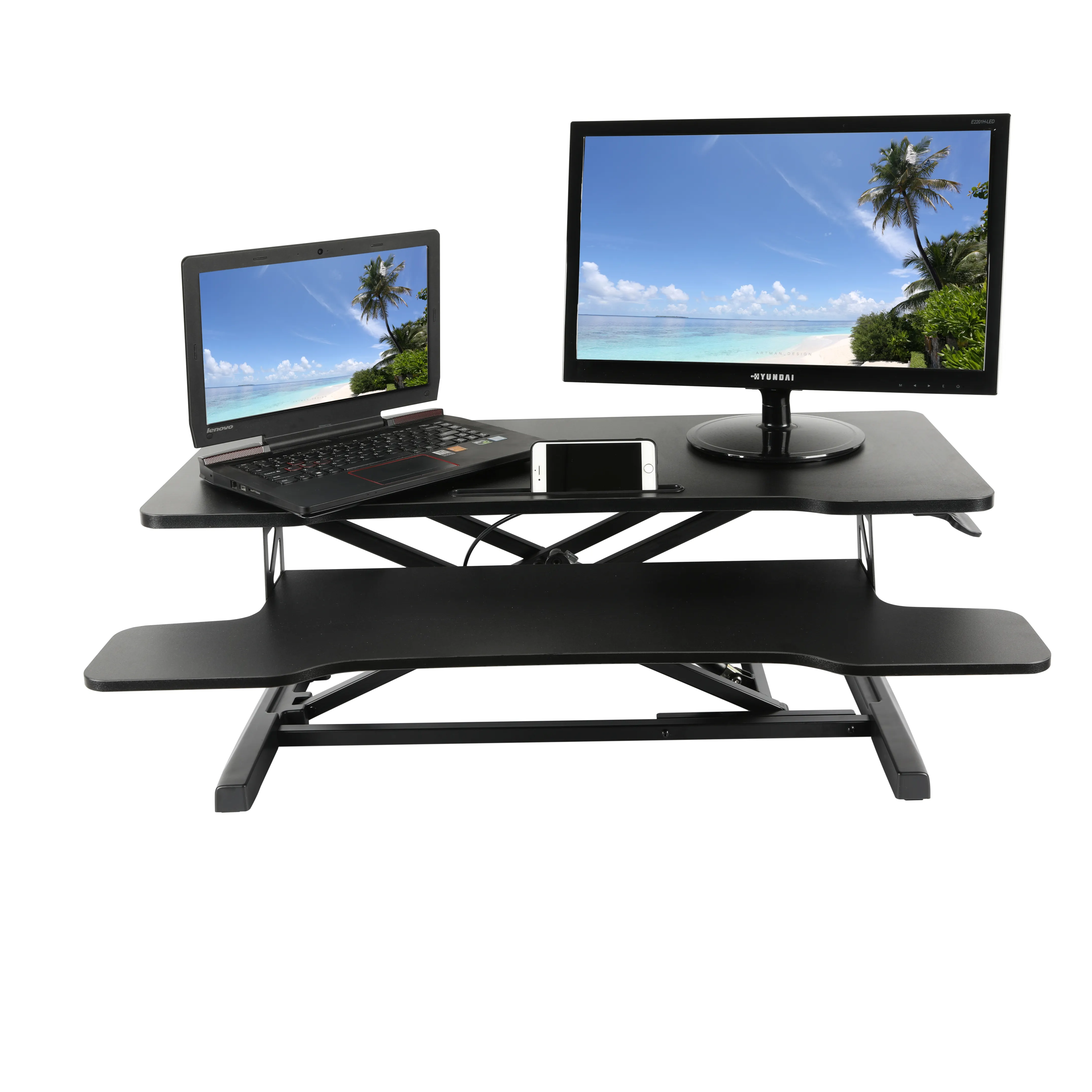 Suporte dobrável para laptop, altura dobrável ajustável de alta qualidade para móveis de escritório e desktop