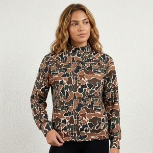 Camouflage Print Hooded Sweater Women Full Sleeve Knitted Pullover Formal Outwear <b>Long</b> Spring Breathable Tops - Product Image 1