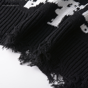 Custom Logo OEM ODM Men's Winter Crewneck Pullover Sweater Jacquard <b>Pattern</b> Anti-Wrinkle <b>Knit</b> 100% Cotton - Product Image 6