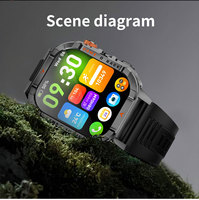 Montre connectée J13 IP68 2,01" IPS Appel Bluetooth Batterie 1200mAh