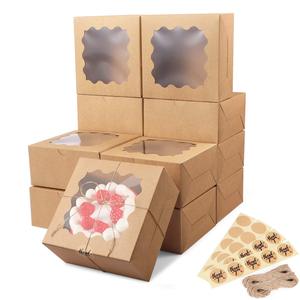 OKCARTON White and Pink Paper Macaron Gift Boxes  Seperate Compartments  for Gifts Valentino Macaron Boxes with Lids 