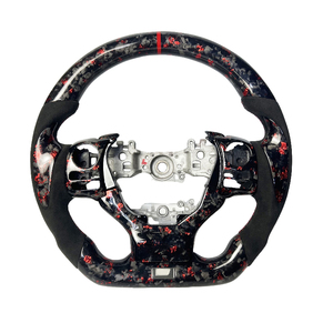Volante Deportivo de Fibra de Carbono Forjado Rojo, Accesorios para Auto para <span class=keywords><strong>Lexus</strong></span> IS200/<span class=keywords><strong>250</strong></span>/300 350 NX LC GS 2005-2014, Superventas - Product Image 1