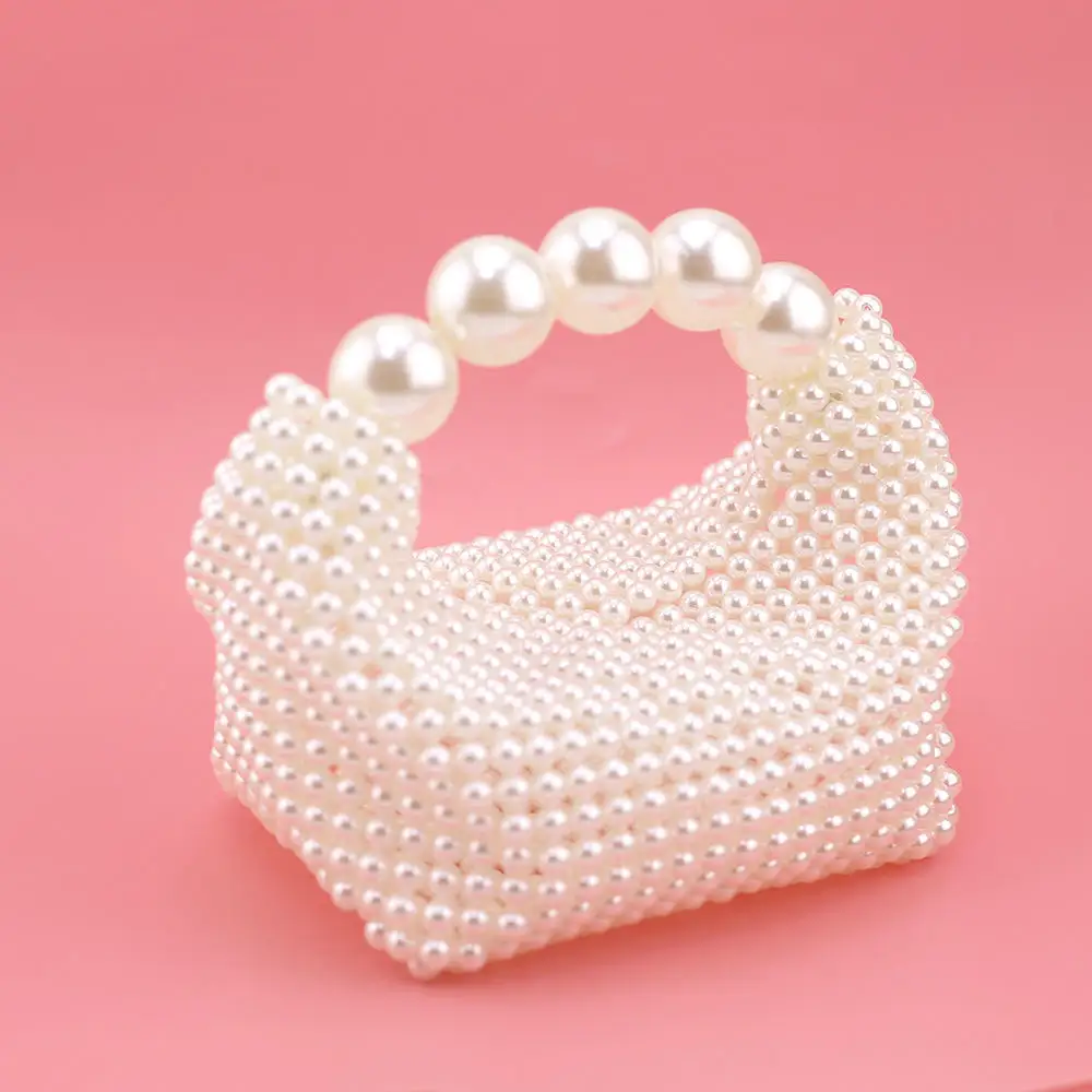 Damen Abend Clutch Bag Damen Bankett Pearl Bag Mode Geldbörse Handtasche für Hochzeits feier Braut Handmade Perlen Clutch Geldbörse