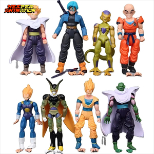 HESPER Lot de 8 figurines <span class=keywords><strong>manga</strong></span> de 12 cm, Dragon Son Goku Frieza Piccolo, figurines d'action en PVC, jouets d'anime - Product Image 1