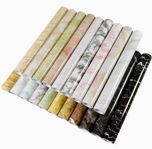 Papiers peints autocollants en vinyle à motif marbré, imperméables et amovibles pour la décoration du salon - Product Image 2