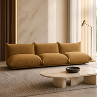 Canapé modulaire en tissu velours YUANCHANG, structure en bois de larch et d'eucalyptus, canapé noir pour salon