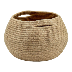 Wholesale YUJUNBAO New Style 100% Cotton Rope Woven Eco-Friendly Foldable Laundry Storage <b>Basket</b> Oval Size S - Product Image 1