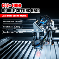 Équipement de découpe laser hybride fibre CO2 DETON 1390 haute précision, une seule machine pour la gravure et la découpe de métaux et de non-métaux