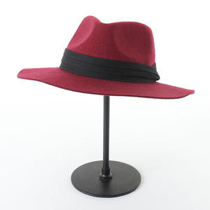 Chapeau Fedora 100% laine pour hommes et femmes, chapeaux de luxe pour l'automne, chapeaux habillés à <span class=keywords><strong>large</strong></span> bord, style élégant pour les occasions professionnelles et en plein air - Product Image 6