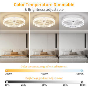 Ventilateur intelligent à 7 pales, haute efficacité, moteur DC à économie d'énergie, silencieux (<30 dB), lumière et vitesse réglables, avec télécommande et contrôle par application - Product Image 3