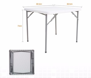 Tavolo Quadrato Pieghevole in Plastica per Fiere, Mercati, Noleggio e Uso Fai-<span class=keywords><strong>da</strong></span>-Te - Product Image 4