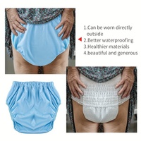 Großhandel Large Size Adult Windel hülle Wasch bar Pull On Cover Hose Inkontinenz Auslaufs ichere Kunststoff windeln Wieder verwendbare Windel hülle