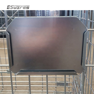 <span class=keywords><strong>Cage</strong></span> de conteneur en acier galvanisé, pliable, pliable, en PET, pour stockage de treillis métallique - Product Image 3