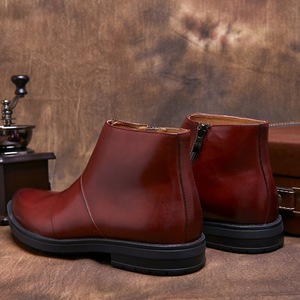 Botas Chelsea de Cuero para Hombre, Estilo Inglés, con Grabado, de Piel Vacuna, para Vestimenta Formal de Negocios - Product Image 6