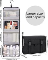 Sac cosmétique de voyage pour hommes femmes Kit de voyage suspendu sac de rasage étanche grand sac de lavage pour salle de bain douche
