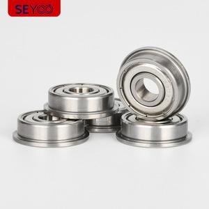 Roulement à bride en acier inoxydable SeYoo SF608ZZ, diamètre de trou de 50 mm, pour usine de fabrication d'équipements de fitness - Product Image 1