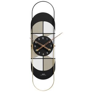 Wozoom Nordic Style Geometric Wall <b>Clock</b> <b>Battery</b> Powered Quartz Movement Living Room Decor Modern Artistic Design - Product Image 5
