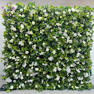 L 8ftx8ft Roll up Floral Mur Offre Spéciale Plante Artificielle Mur Haute Qualité Fleur Verte Toile de Fond pour Événements Décoration de Mariage - Product Image 3