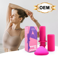 Disque Menstruel en Silicone Souple Personnalisable et Réutilisable avec Applicateur – Vente en Gros OEM – Soins Menstruels Écologiques