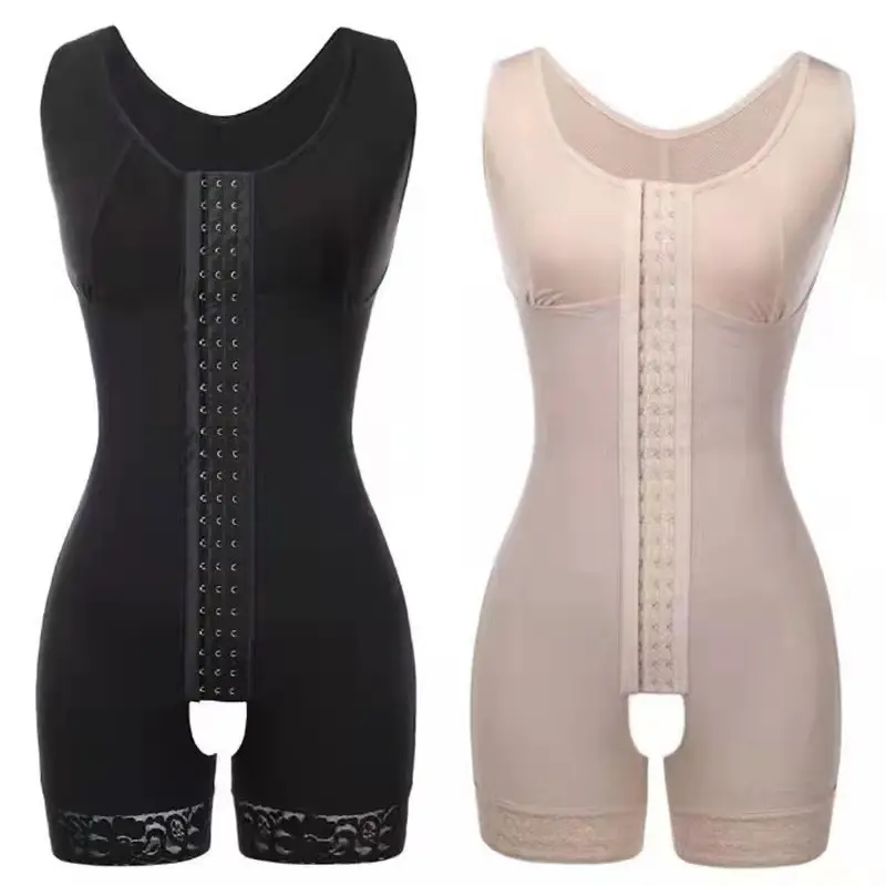 Kadınlar için ChaoRong marka Shapewear postoperatif vücut şekillendirici karın kontrol popo kaldırıcı firma kontrol Logo Bodysuits artı boyutu