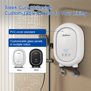 Calentador de Agua Eléctrico Instantáneo sin Tanque de 220V 5.5kW, Pantalla Táctil LED Inteligente, Doble Salida, Temperatura Constante, IPX4, CE - Product Image 4