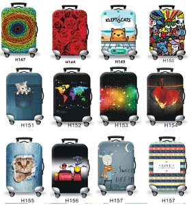 Housse de valise en tissu de coton, housse de valise promotionnelle en spandex, housse de valise de 18 à 32 pouces avec impression de logo - Product Image 6