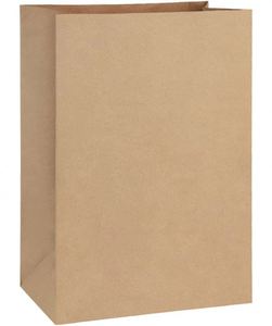 Sacs d'expédition en papier kraft biodégradable et recyclable, écologiques, personnalisés, marron, avec logo imprimé en sérigraphie, taille et épaisseur sur mesure - Product Image 1
