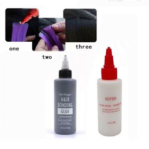 Colle pour extensions de cheveux et perruques en cheveux naturels, fixation professionnelle salon, noir et blanc, 1OZ 2OZ 4OZ - Product Image 6
