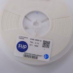 Manufacturer Direct RR3216 1206L8254FT 1206 3216 Resistors Chip Resistors SMD Resistors 8.25Mohm 1% 1/4W Thick Film Resistor - Product Image 1
