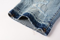 Short en jean décontracté de haute qualité pour hommes, vente en gros de vêtements de marque légers