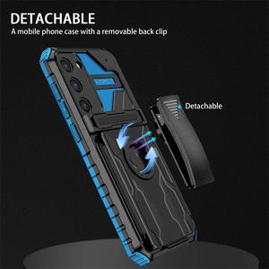 Étui antichoc avec support et clip ceinture pour Samsung S25 S24 S23 S22 <span class=keywords><strong>S21</strong></span> Ultra <span class=keywords><strong>FE</strong></span> A17 / Note 20 Ultra - Product Image 3