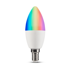 <span class=keywords><strong>Ampoule</strong></span> intelligente Tuya <span class=keywords><strong>Alexa</strong></span> et Google Home intelligente led e27 <span class=keywords><strong>E14</strong></span> C37 RGBW, wi-fi, pas de Hub nécessaire - Product Image 3